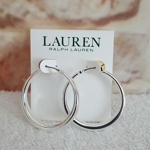 New Ralph Lauren Large Hoop Earrings